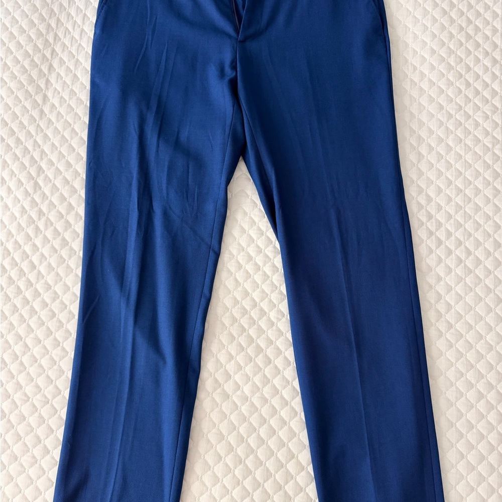 Zara Man Slim Fit Navy Dress Pants